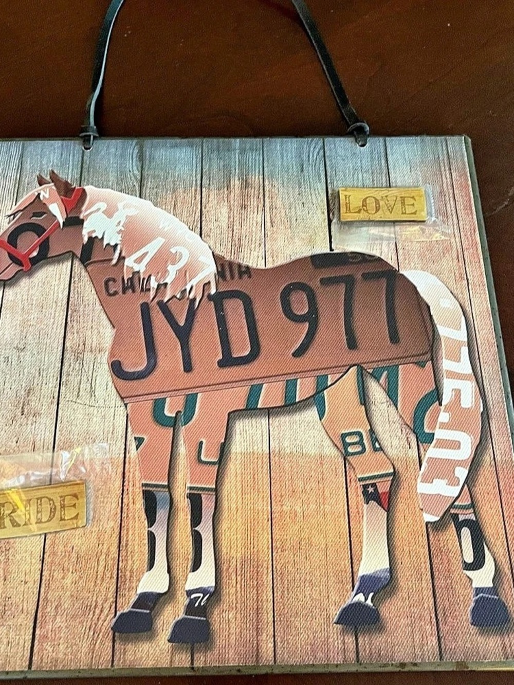 Big Sky Carvers Live Love Ride Horse Metal Memo Board Style
